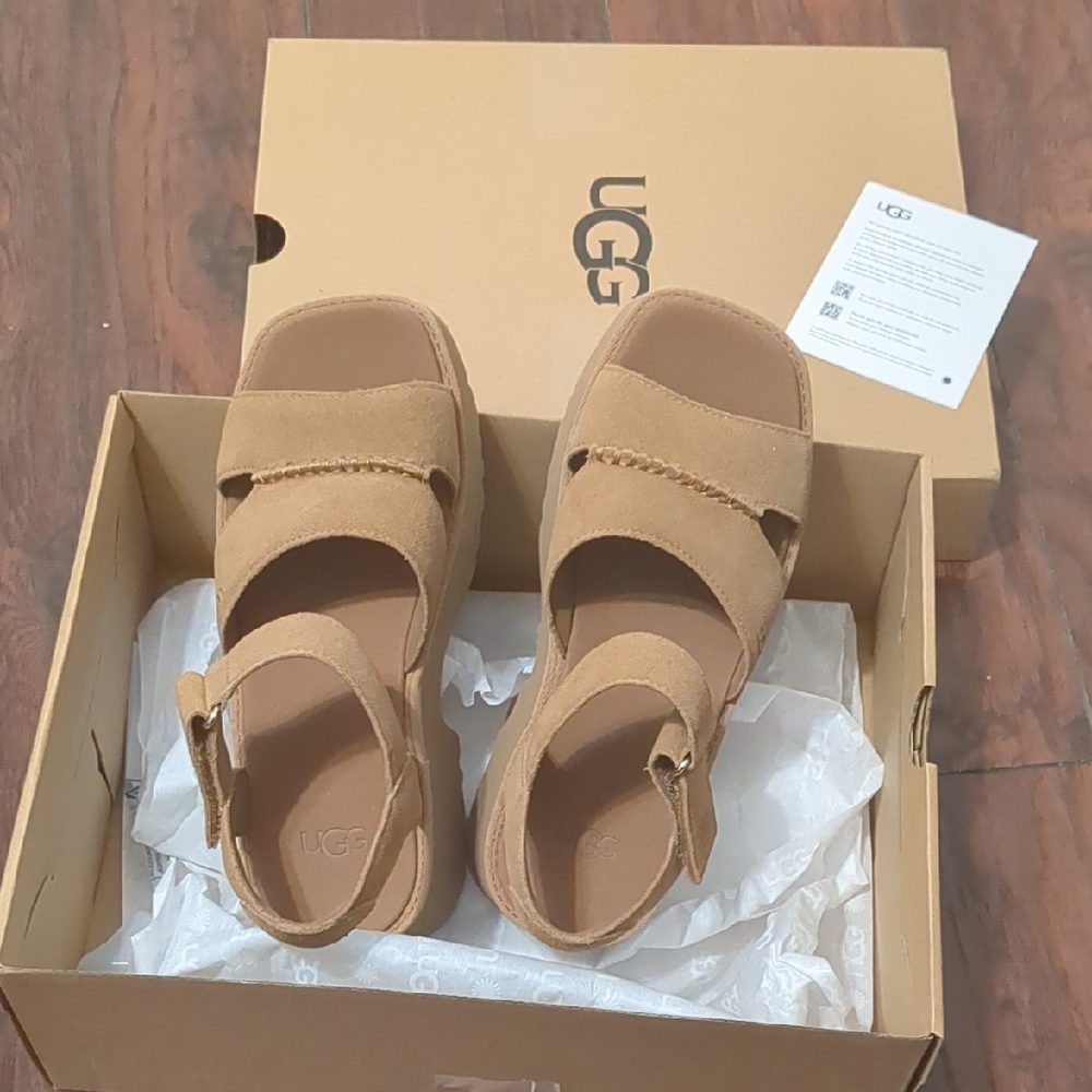 New Ugg Height Ankle Strap Sandals 8 - Picture 6 of 10